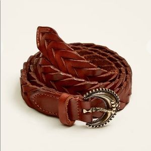 Veronica Beard Braided Leather Belt